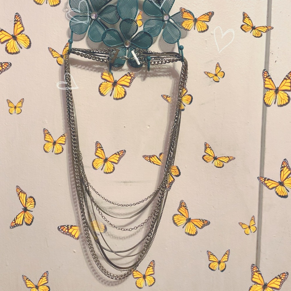Silver Multi- Chain Necklace